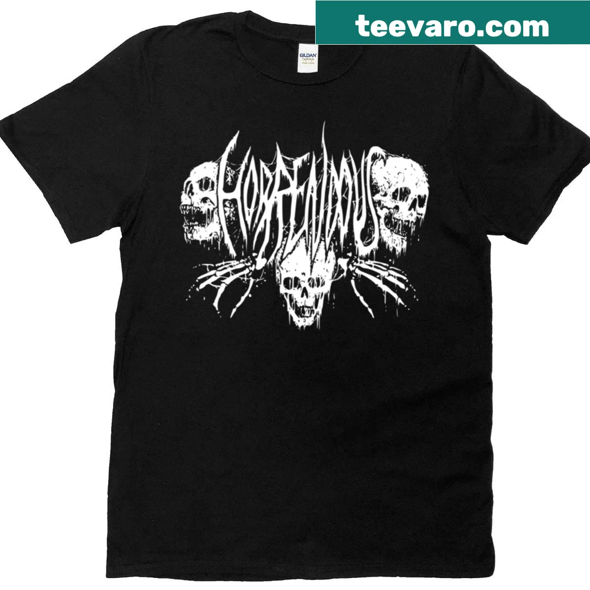 Horrendous Band logo T-shirt for music fans — on a men's t-shirt