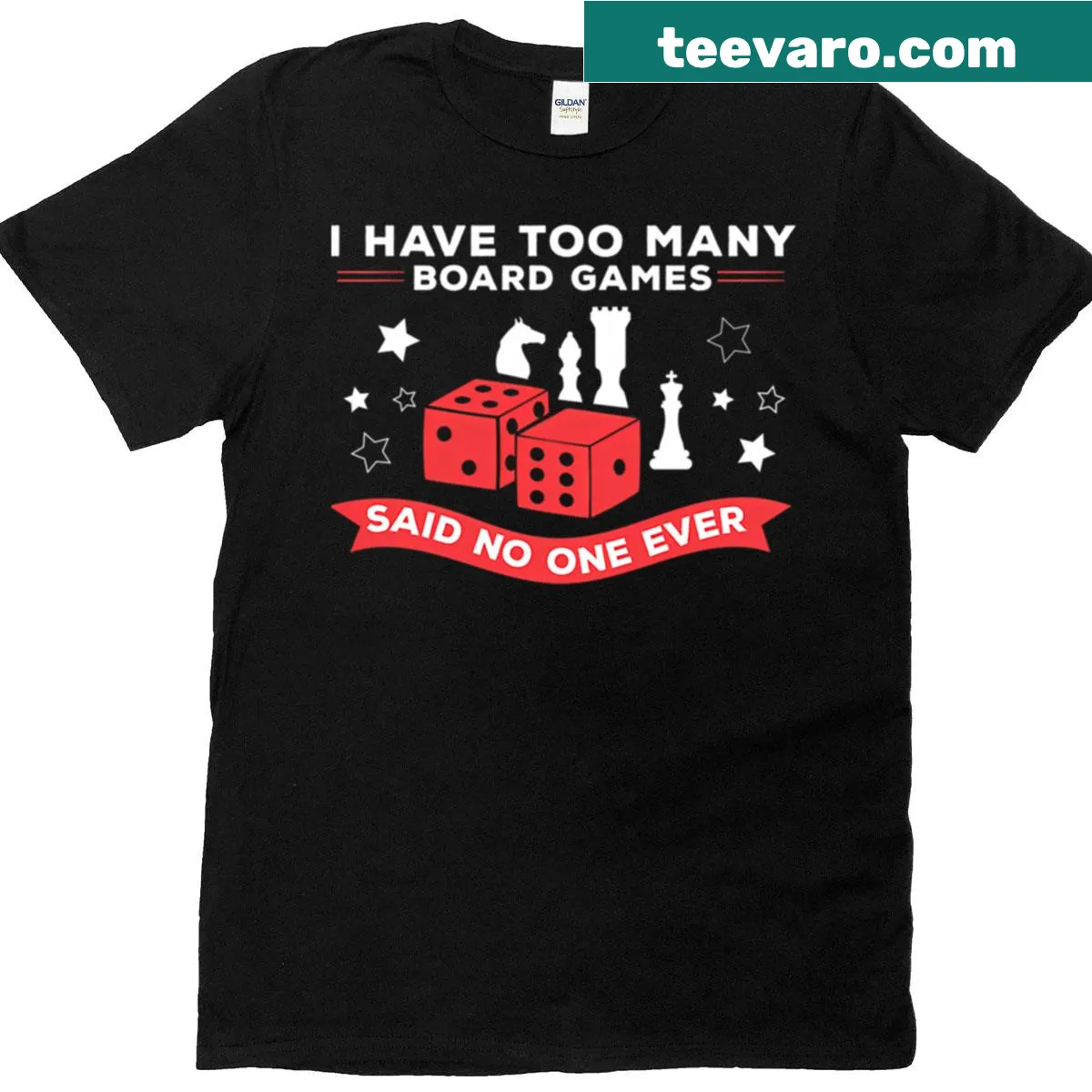 Funny board game phrase T-shirt — on a men's t-shirt