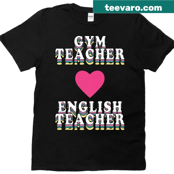 Vintage heart design T-shirt celebrating engagement and teaching