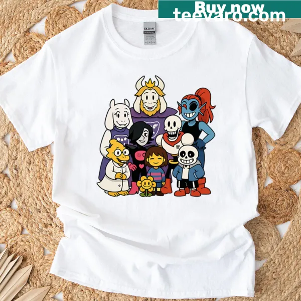 Undertale themed graphic T-shirt for indie game fans