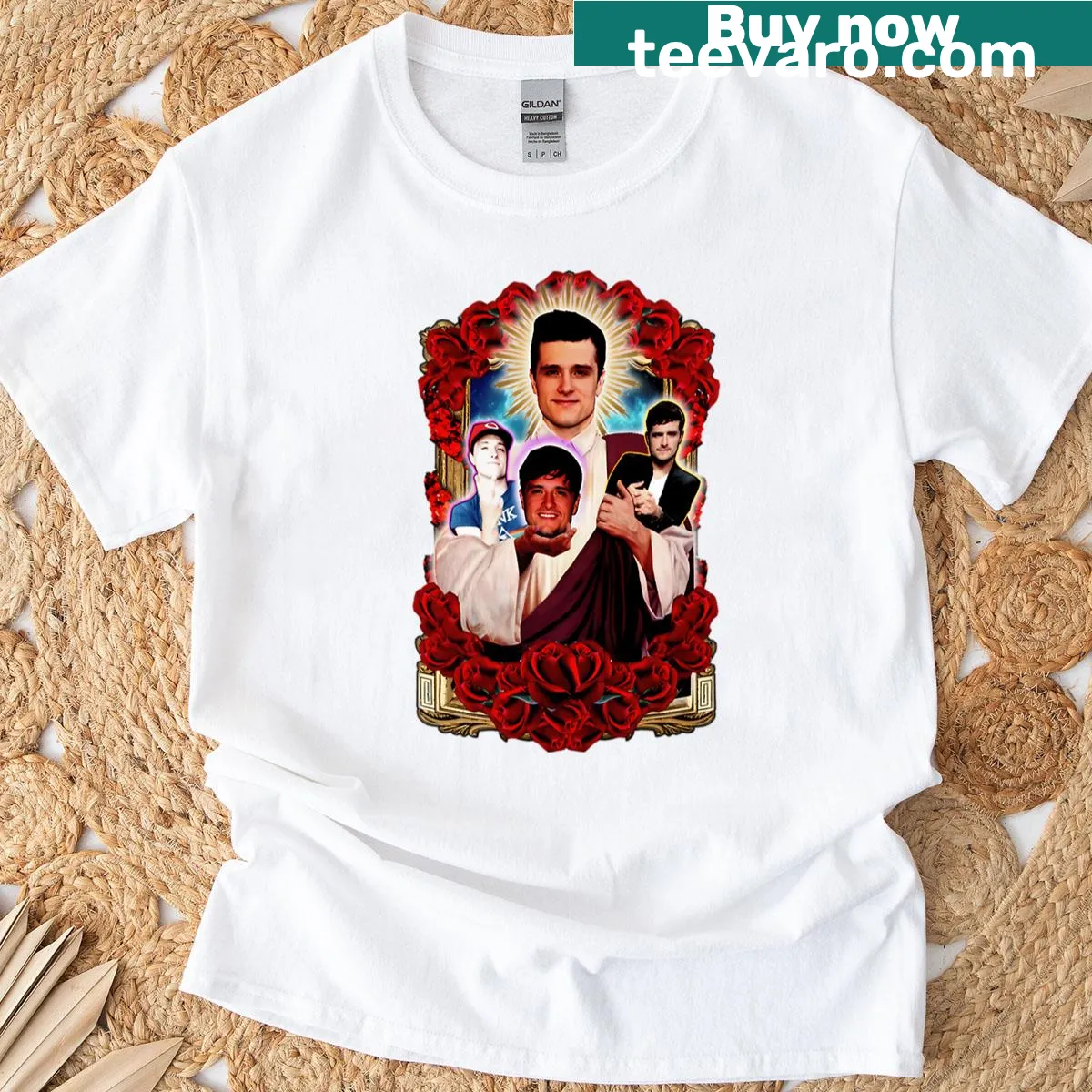 Josh Hutcherson T-shirt with creative design — on a men's t-shirt