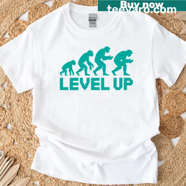 Funny gamer evolution graphic T-shirt