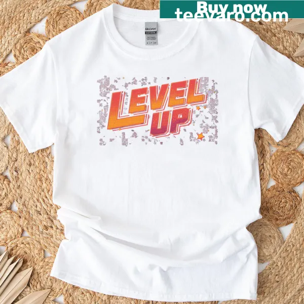 Motivational retro gamer design on a t-shirt