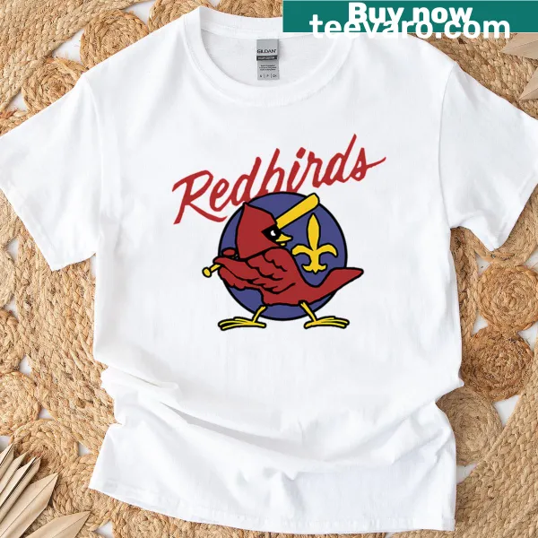 Vintage T-shirt featuring the Louisville Redbirds baseball logo