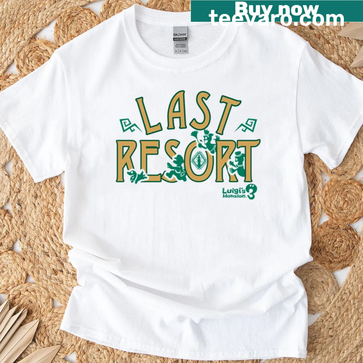 Logo T-shirt from Luigi's Mansion 3 — on a men's t-shirt