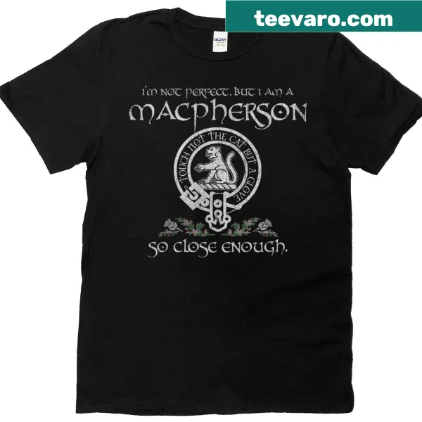 Vintage Macpherson Clan t-shirt featuring the last name in a classic style