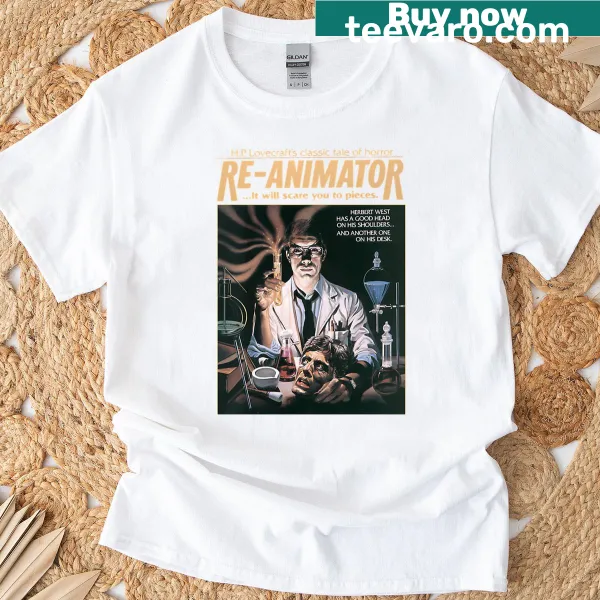 Vintage Halloween t-shirt with ghost design and horror movie theme