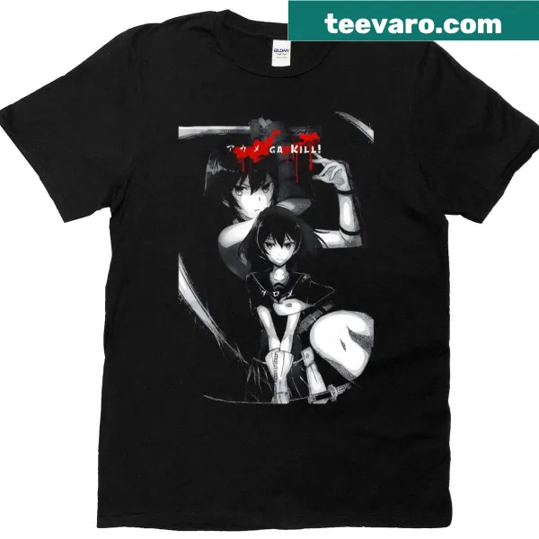 Humorous vintage-style t-shirt featuring action and anime themes