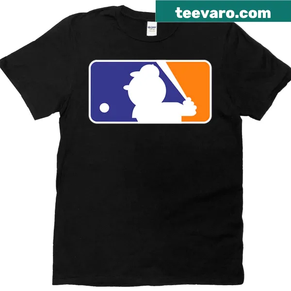 Mr. Met baseball logo t-shirt with playful design