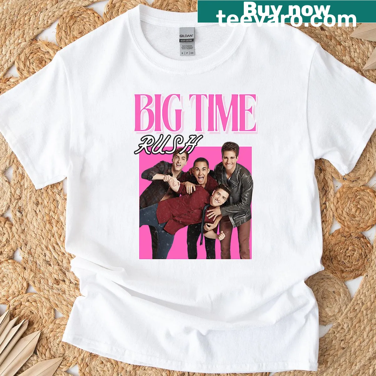 Vintage-style T-shirt with Music America Band logo from 2025 — on a men's t-shirt