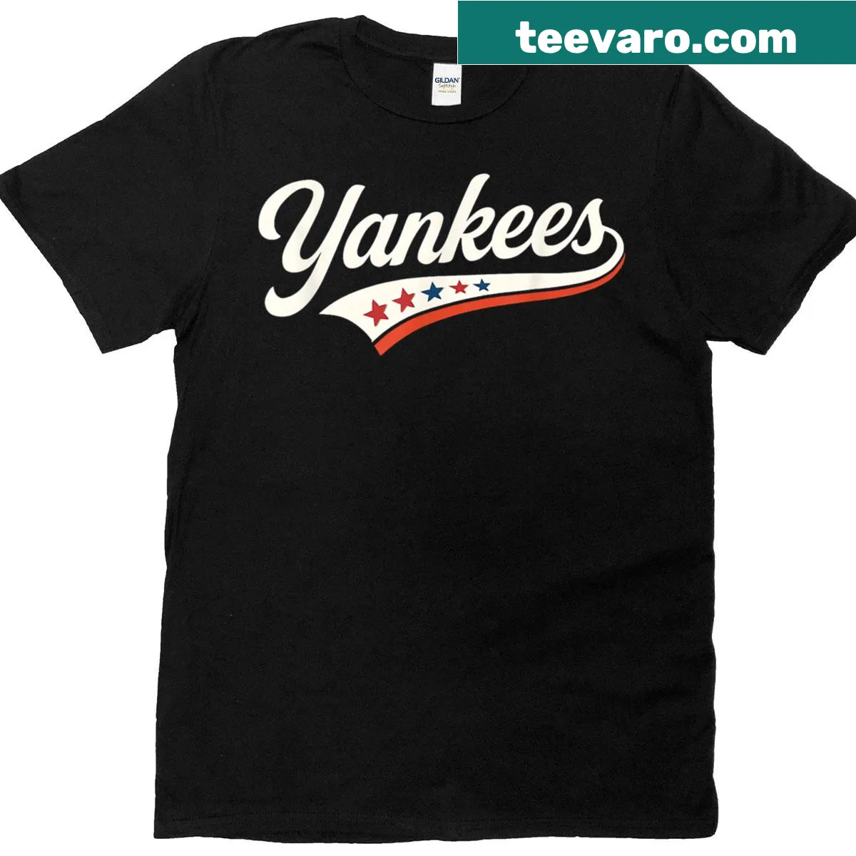 Vintage-style t-shirt featuring the name Yanke in a classic design — on a men's t-shirt