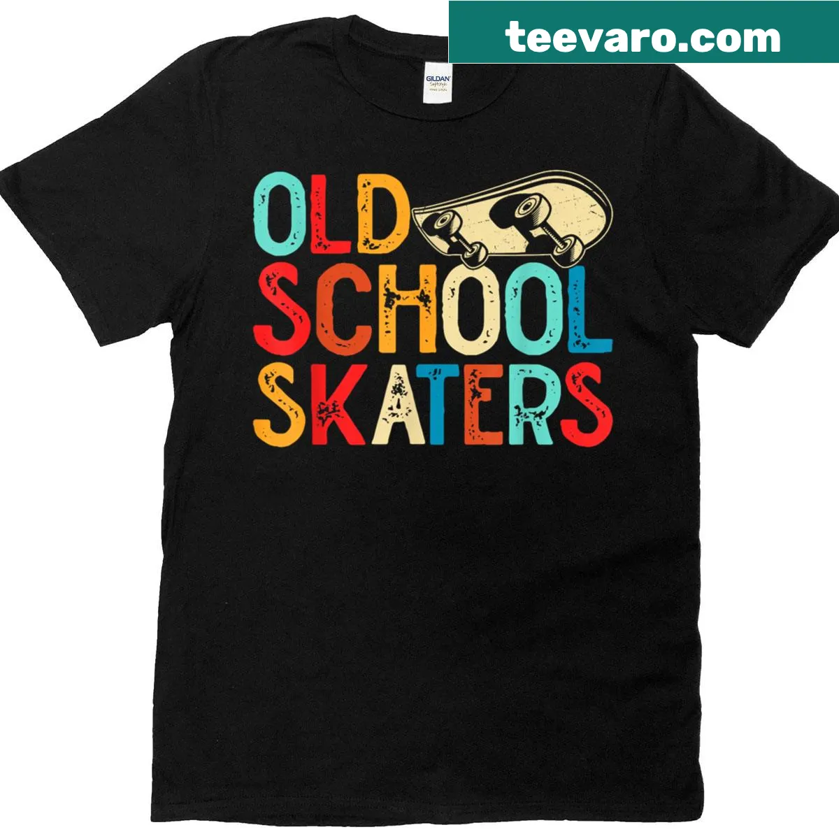 Retro vintage skating graphic on a T-shirt for skaters — on a men's t-shirt