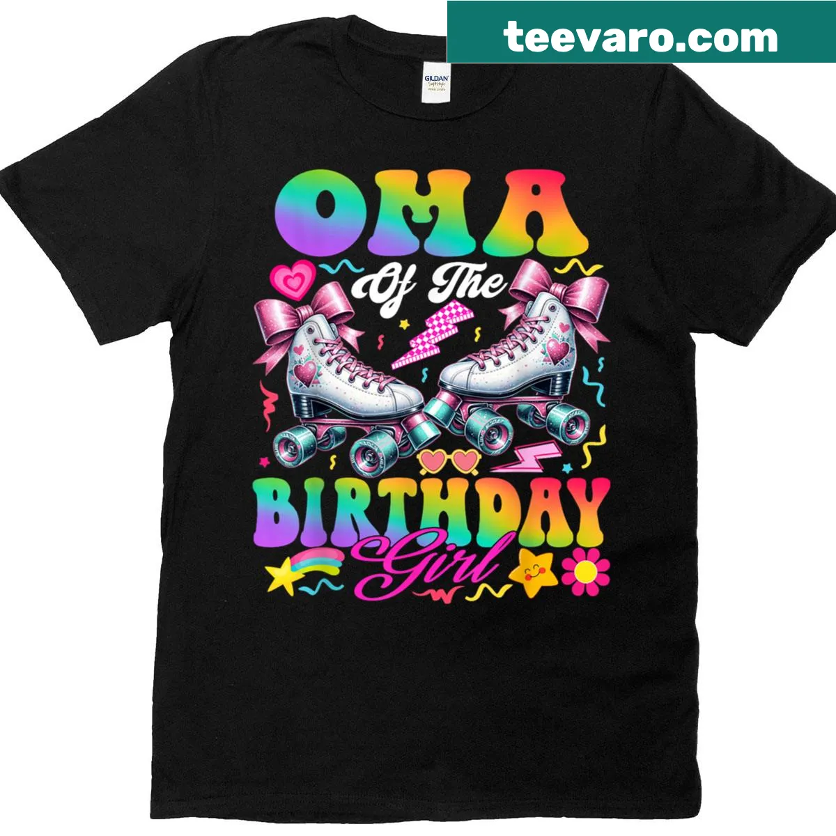 T-shirt for grandmothers celebrating their granddaughter's birthday — on a men's t-shirt