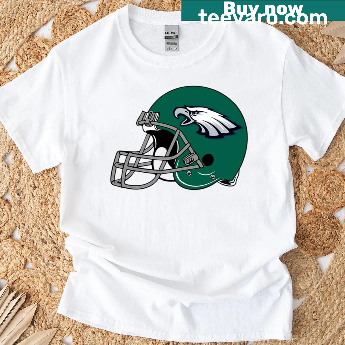Sushi-eating eagles illustration on a fun t-shirt — on a men's t-shirt
