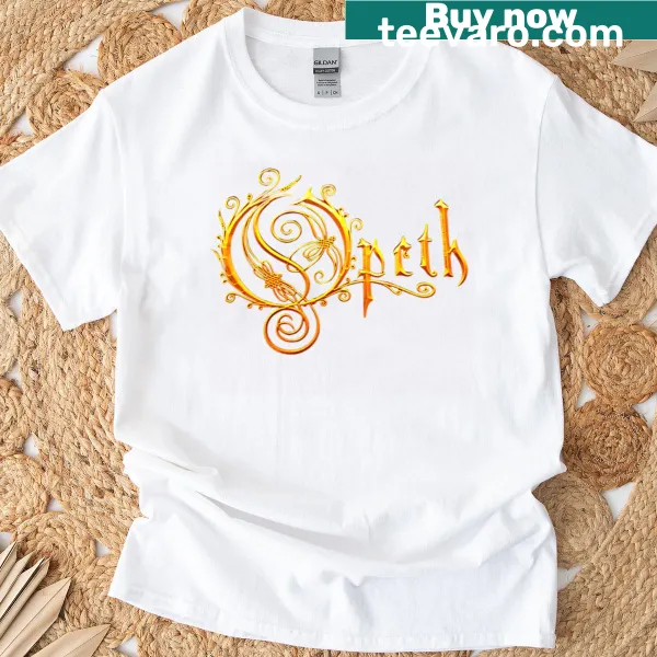 Oversized T-shirt featuring intricate progressive metal logo art