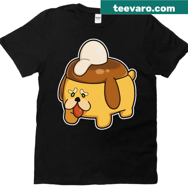 Illustrated Puddlipup character graphic from Honkai Nexus on a t-shirt