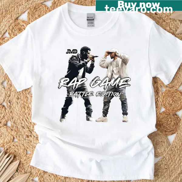 Edgy Rap Game Battle graphic t-shirt