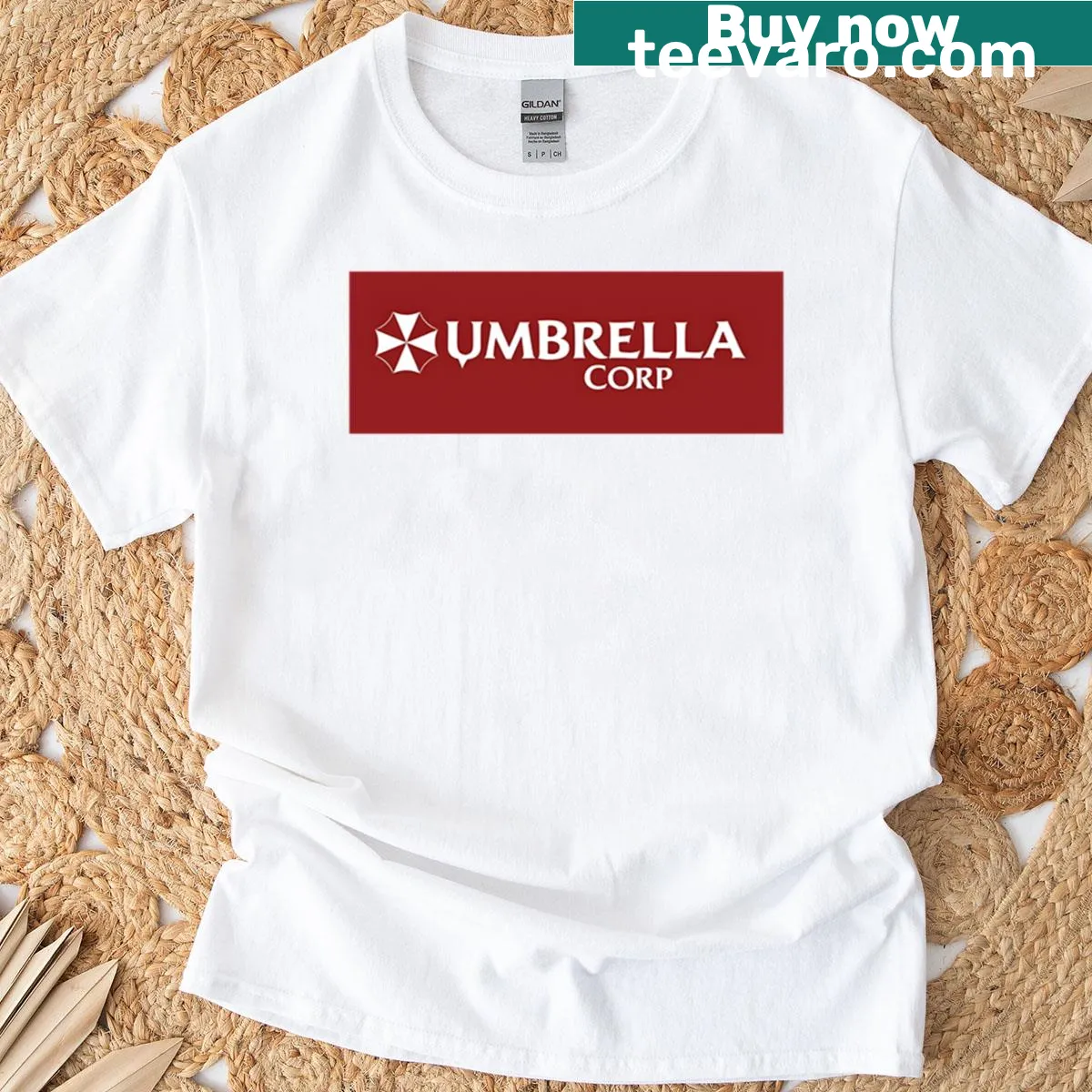 Resident Biohazard themed t-shirt featuring zombies and gaming elements — on a men's t-shirt