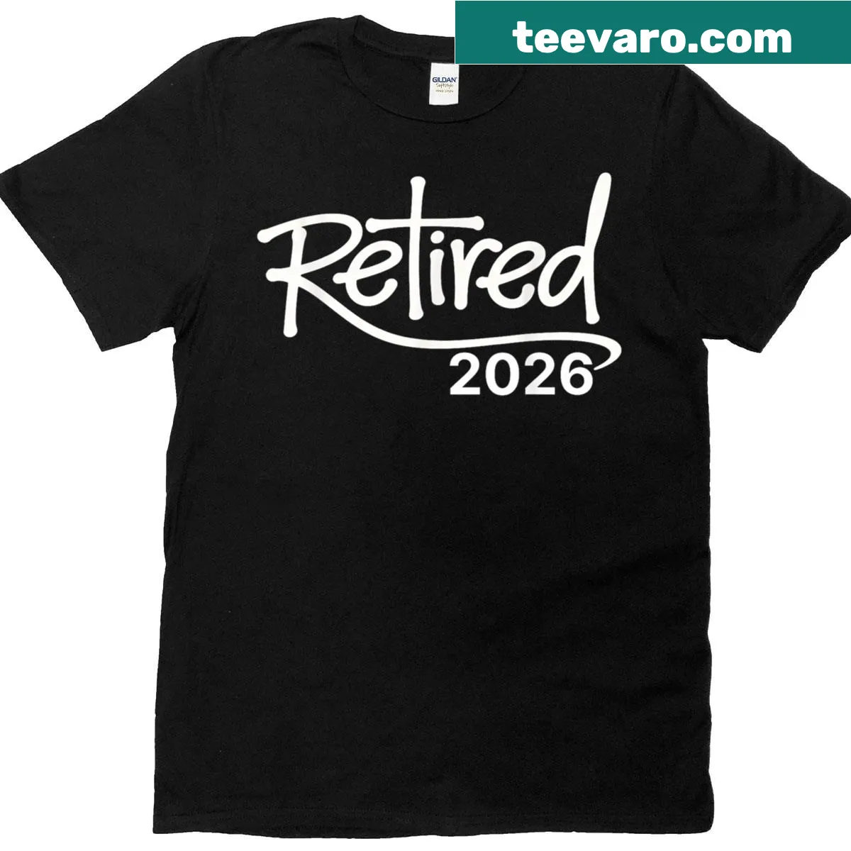 Vintage retirement T-shirt with Christian message and cheerful graphics — on a men's t-shirt