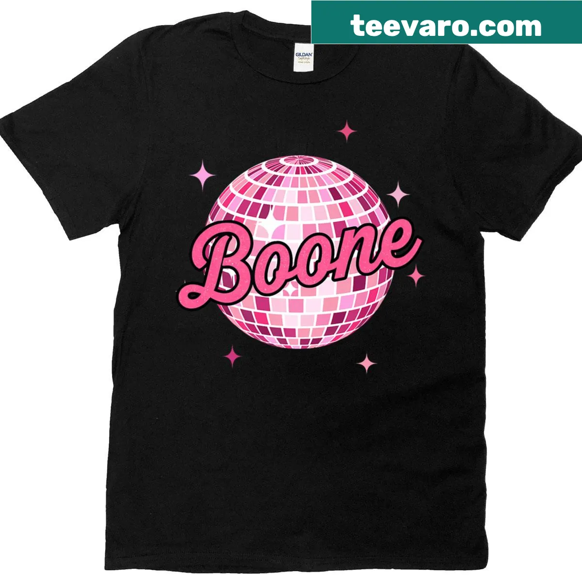 Personalized Boonee T-shirt with vintage design. — on a men's t-shirt