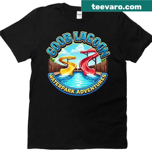 Retro-logo T-shirt inspired by Goob Lagoon Waterpark