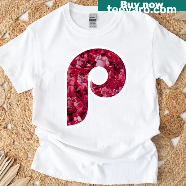 Vintage-style T-shirt featuring classic Philadelphia Phillies logo