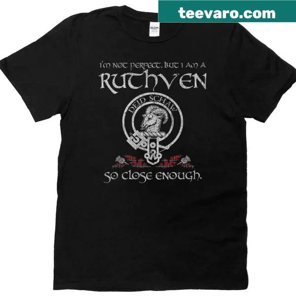 Vintage Ruthven Clan heritage t-shirt with classic typography