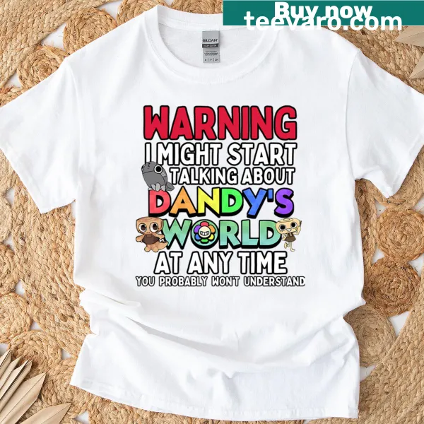 Cartoon design T-shirt for kids with playful movie-themed graphics