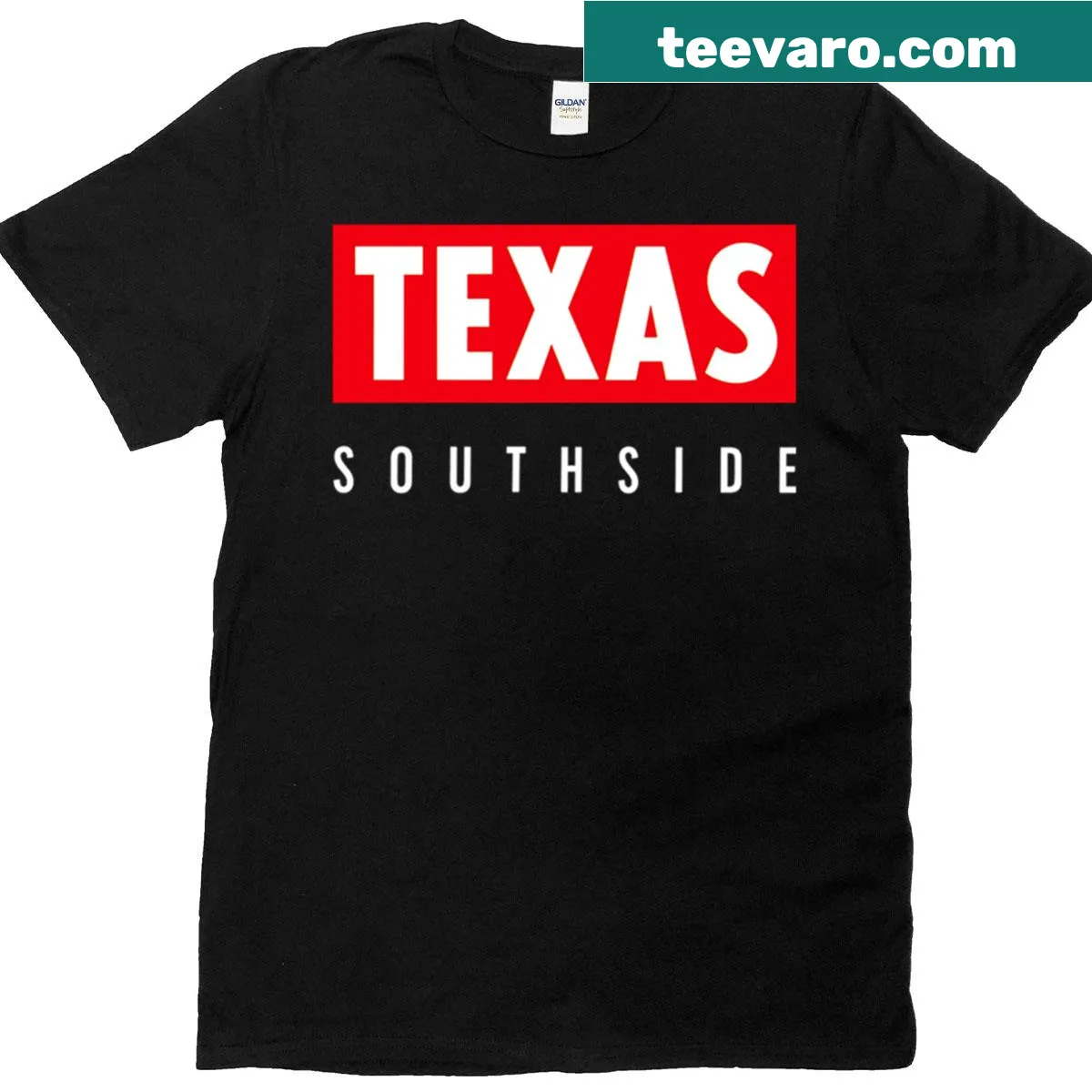 Southside logo design on a T-shirt — on a men's t-shirt