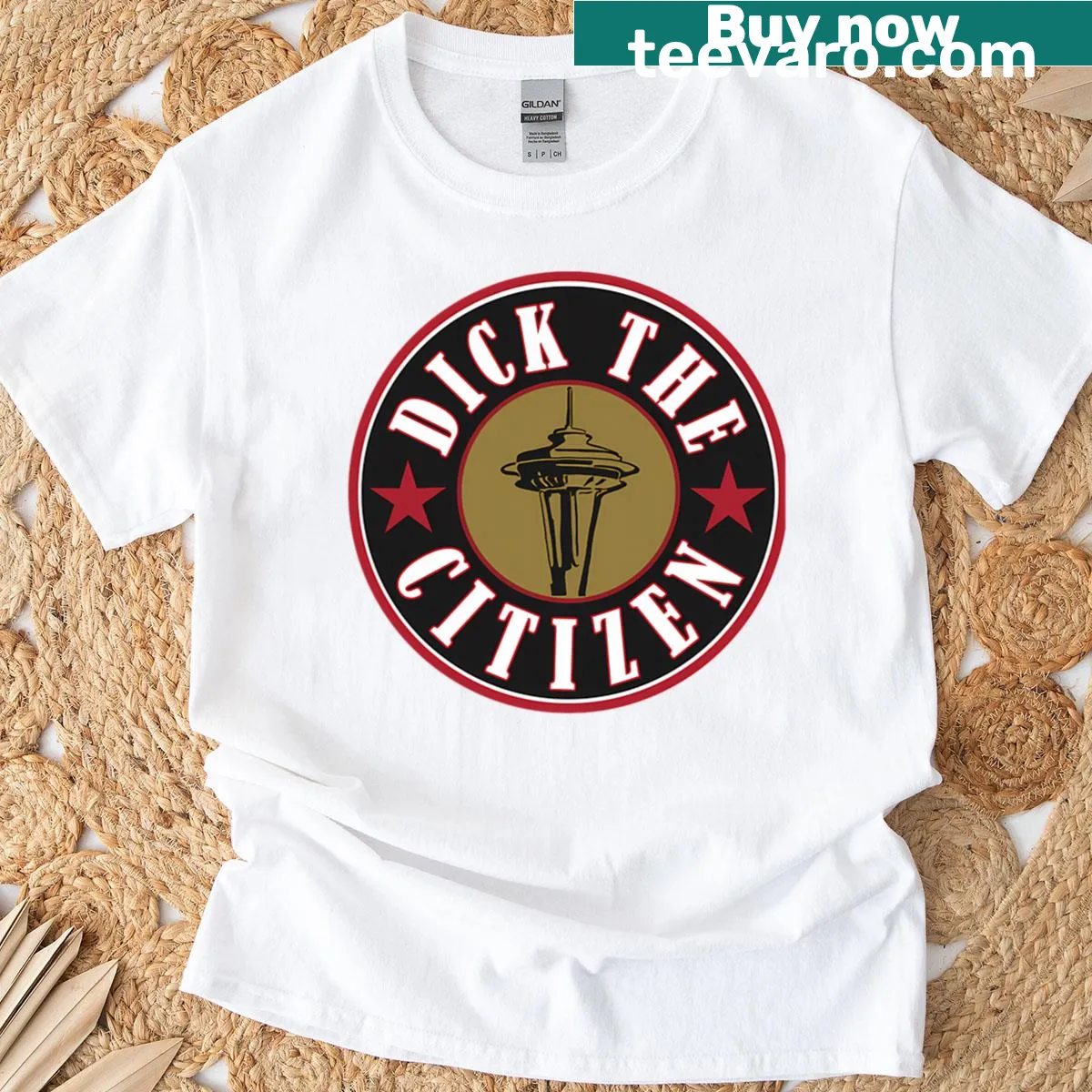 Nostalgic T-shirt featuring the iconic Dick The Citizen Band logo — on a men's t-shirt