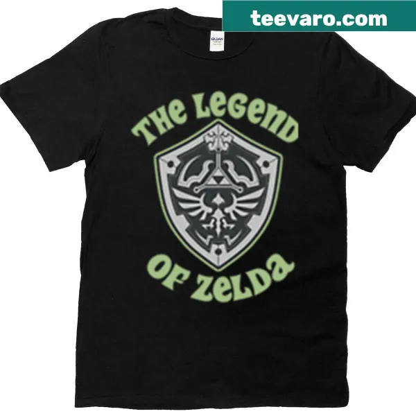 Vintage-style t-shirt with Legend of Zelda logo