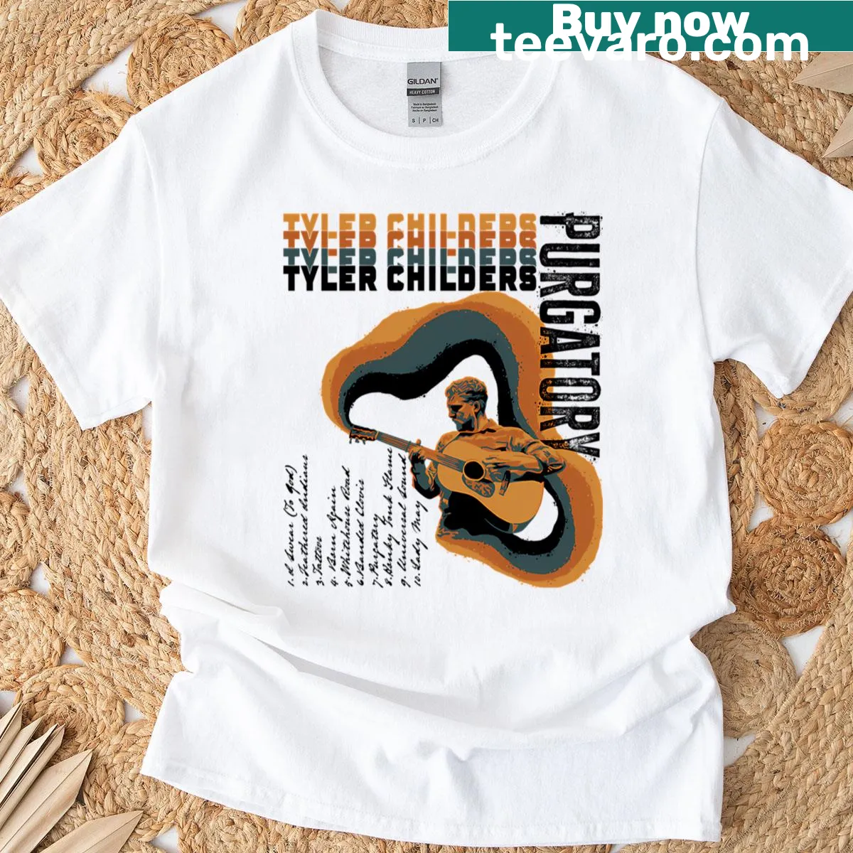 Stylish T-shirt celebrating country music singers and tours — on a men's t-shirt