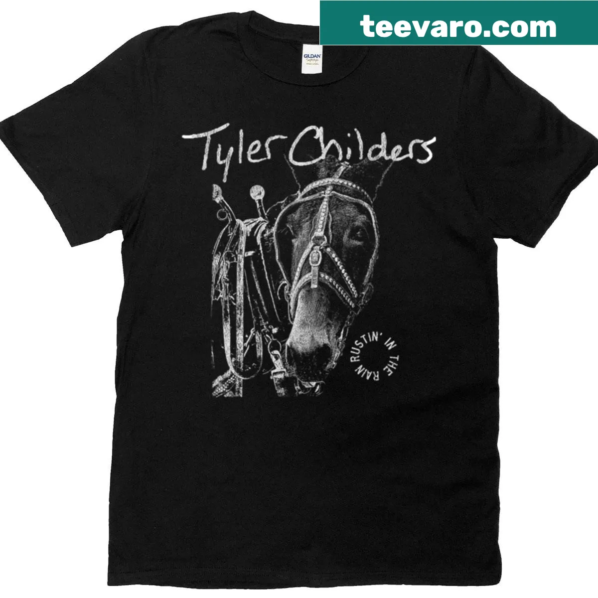 Vintage-style T-shirt inspired by country singer tours — on a men's t-shirt