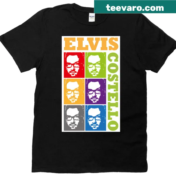Retro-style T-shirt featuring 90s music singer and album logos