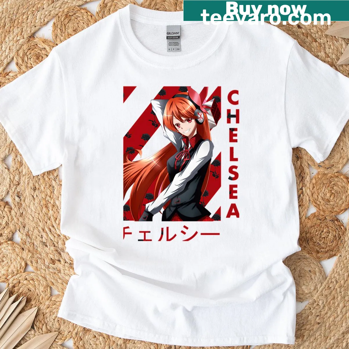 Funny vintage anime action T-shirt with playful design — on a men's t-shirt