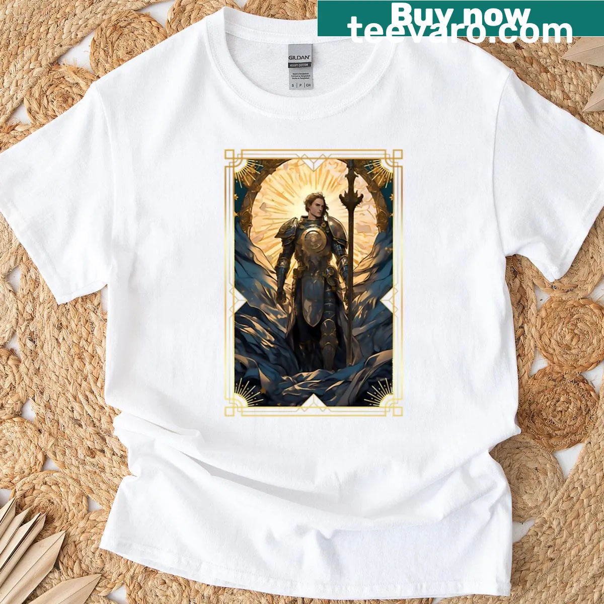 Funny graphic of a retro game character on a T-shirt — on a men's t-shirt