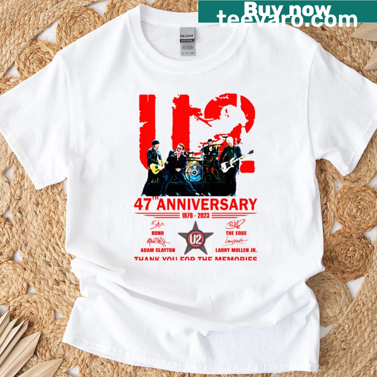 Vintage logo of rock band albums on a T-shirt — on a men's t-shirt