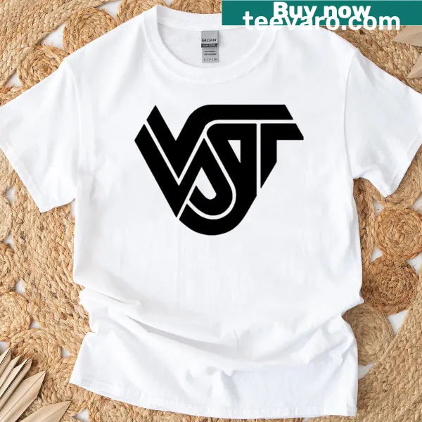Minimalist black T-shirt with Vst Company logo