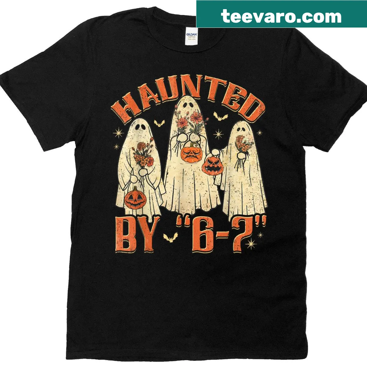Funny Halloween meme graphic T-shirt for Gen Alpha — on a men's t-shirt