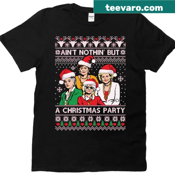 Oversized T-shirt featuring a fun graphic for Christmas inspired by Golden Girls.