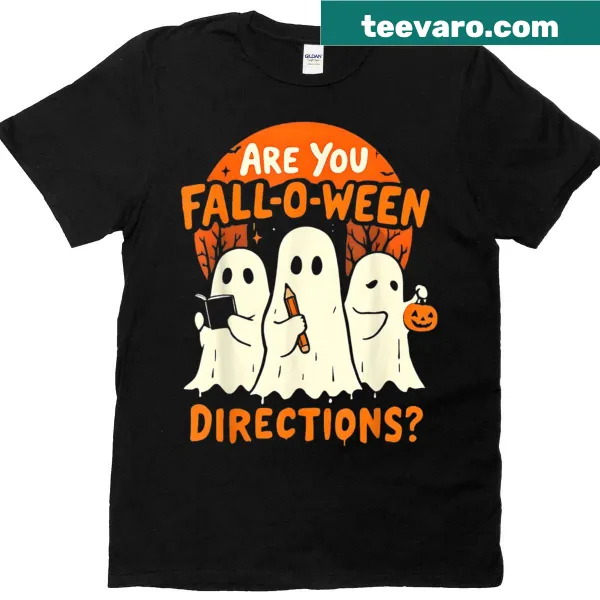 Halloween t-shirt for teachers featuring fun ghost graphics and a pun