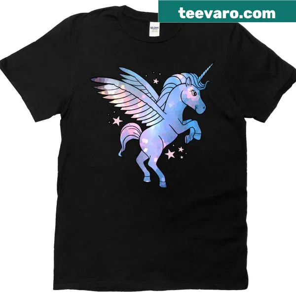 Magical unicorn graphic T-shirt for whimsical fans