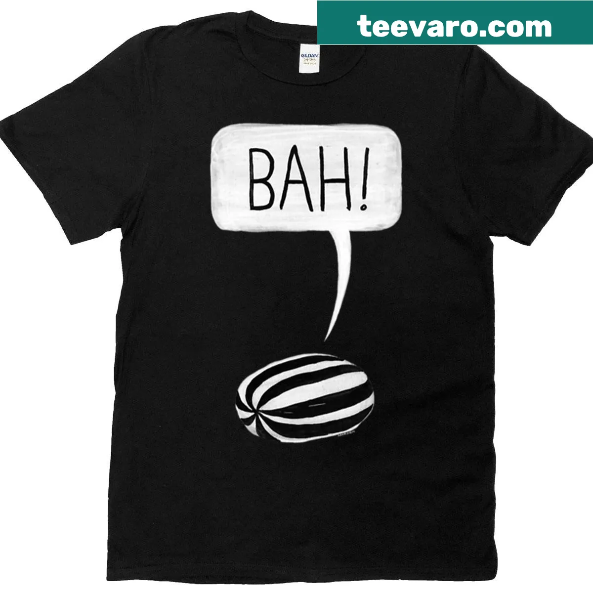 Sarcastic t-shirt featuring the phrase Bah Humbug — on a men's t-shirt