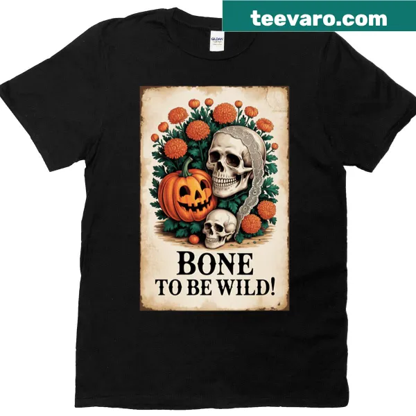 Edgy skull graphic Halloween T-shirt