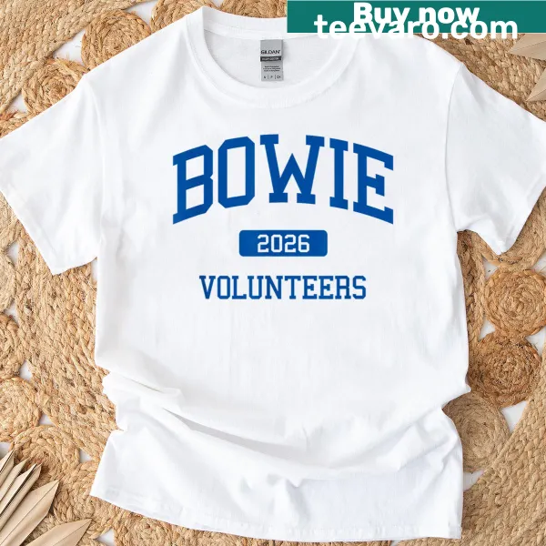 Typography t-shirt representing Bowie High School Class of 2026
