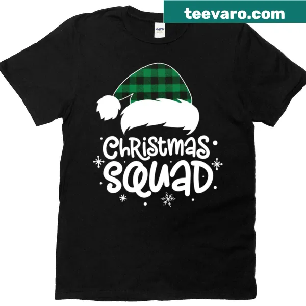 Family matching Christmas T-shirt with plaid design