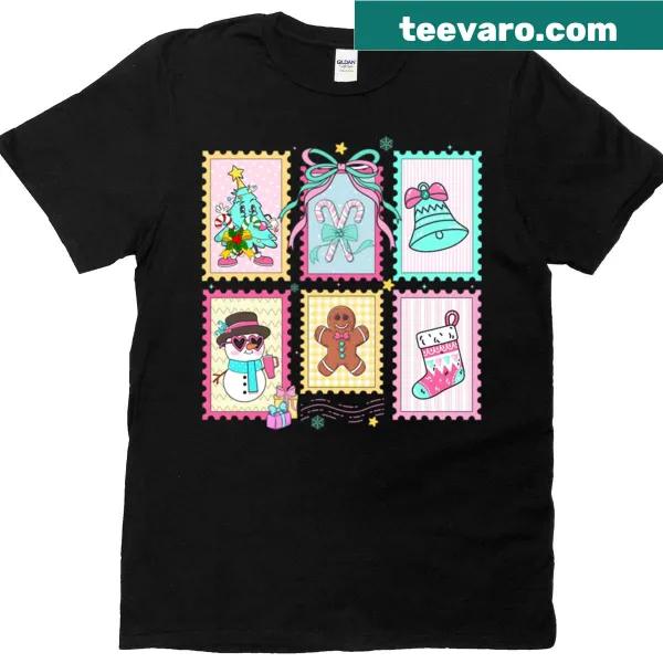 Cute Coquette Christmas t-shirt with holiday design