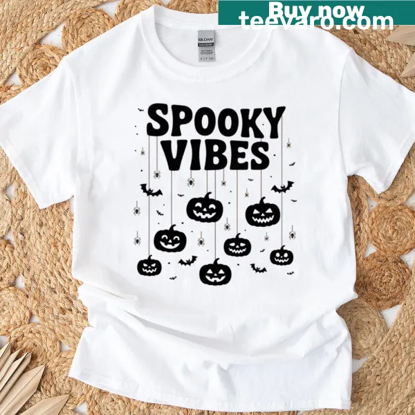 Funny Jack O' Lantern graphic on a Halloween-themed t-shirt