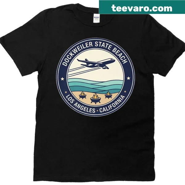 Dockweiler Beach design on a premium T-shirt