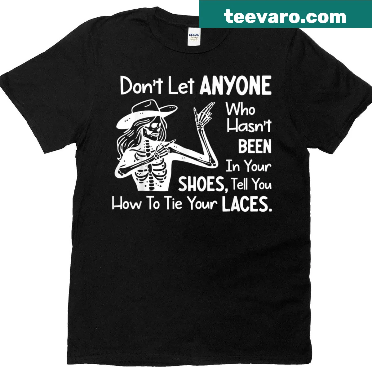 Inspirational T-shirt with motivational text about personal experience — on a men's t-shirt